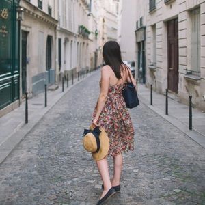 J Crew Lace-up Back Dress In Liberty Thorpe